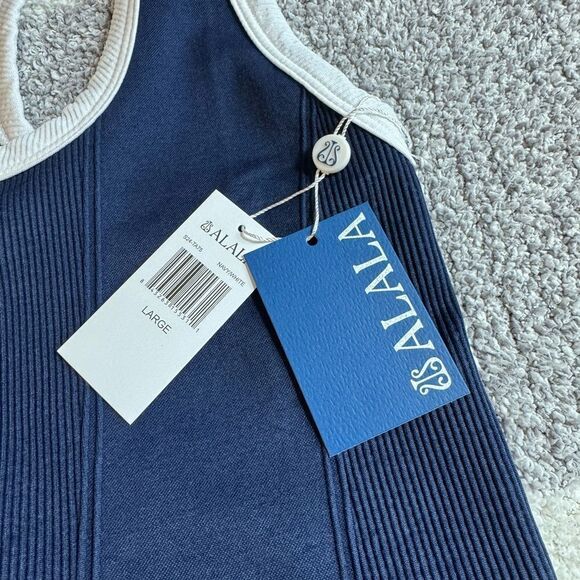 Alala Top Womens size Large Barre Racer Back TankTop Scoop Neck Seamless New - Picture 15 of 16